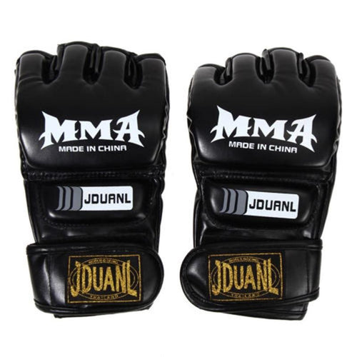 22 * 11 * 2.5cm Black Hurricane Half Finger gloves UFC training MMA punching bag boxing Glove fighting Gloves